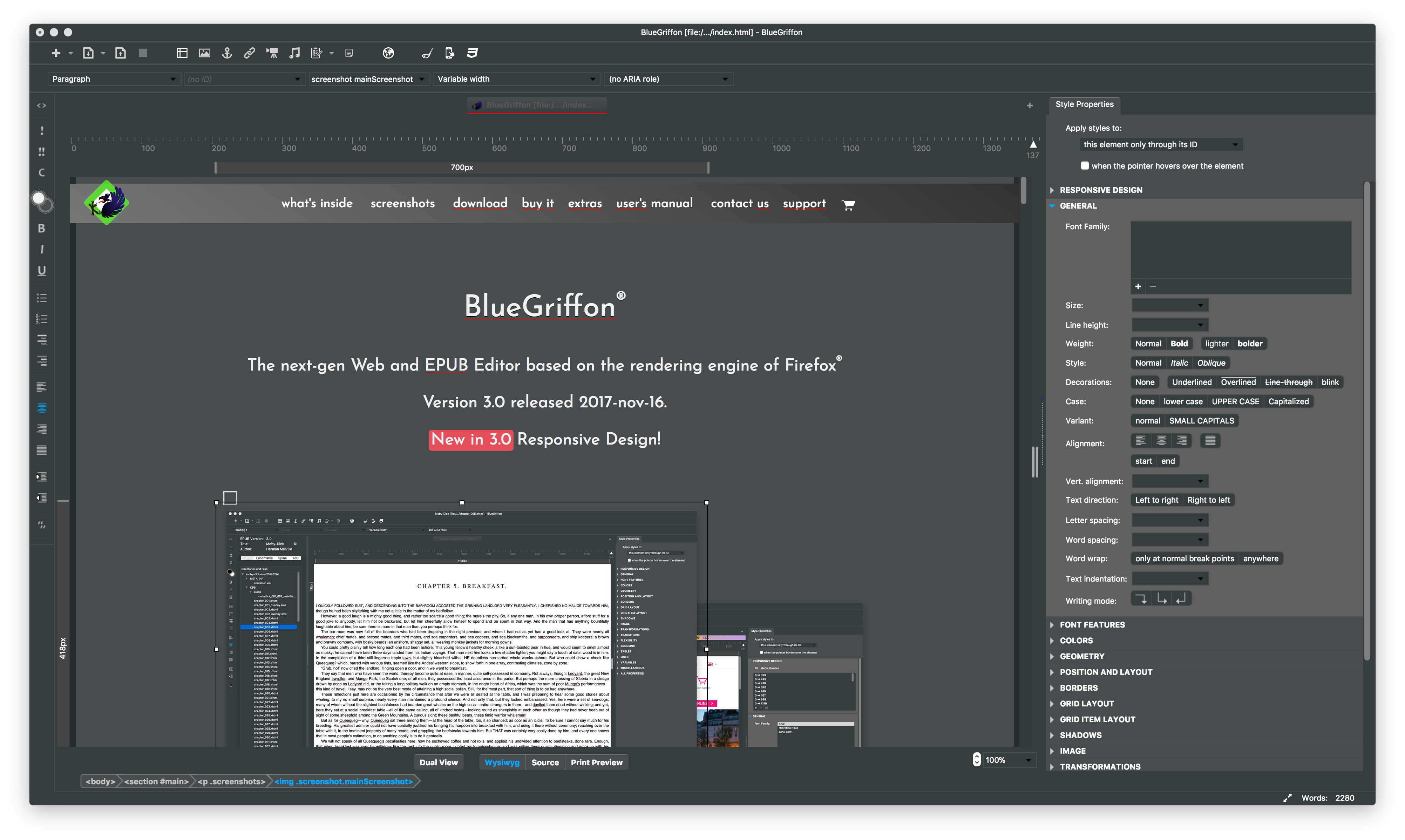 Bluegriffon Templates newlineafter