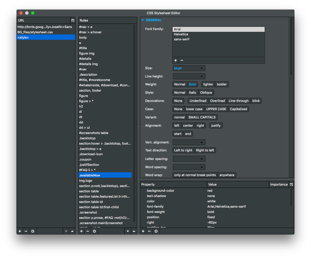 CSS Editor Pro